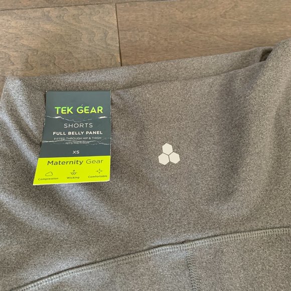 Tek Gear | Maternity spandex biker shorts | Size: XS | Color: Grey - Picture 2 of 4